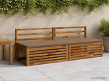 2-Piece Bench Cushions SOEST 2 pcs 100% Polyester Taupe 949433