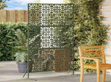 Privacy Screen Olive 100 x 50 x 180 cm Steel 868573