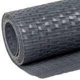 Balcony Screen Anthracite 1000x80 cm Poly Rattan 156247