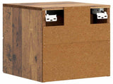 Wall-Mounted Bedside Cabinet Old Wood 34.5 x 33 x 40 cm 899161
