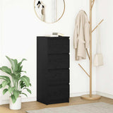 Sideboard Black Oak 37.5x35x99 cm Engineered Wood 861698