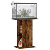 ZNTS Aquarium Stand Smoked Oak 60.5x36x72.5 cm Engineered Wood 833644