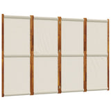 4-Panel Room Divider Light Grey 280x180 cm 4003356