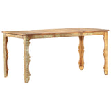 ZNTS Dining Table 160x80x76 cm Solid Reclaimed Wood 286490