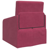 Sofa Bed Wine Red 65 x 80 x 83 cm Velvet 4106651