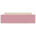 ZNTS Bed Drawers 2 pcs Pink Engineered Wood and Velvet 833919