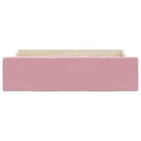 ZNTS Bed Drawers 2 pcs Pink Engineered Wood and Velvet 833919