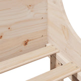 Bed Frame without Mattress 150x200 cm King Size Solid Wood Pine 3306417