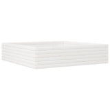 Garden Planter White 100x100x23 cm Solid Wood Pine 847209