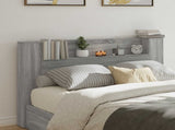 Headboard Cabinet with LED Grey Sonoma 160 x 16.5 x 103.5 cm 8006569