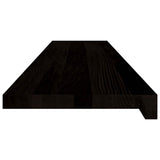 Stair Treads 2 pcs Brown Black 120x30x2 cm Solid Wood Oak 3283807