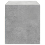 TV Wall Cabinet with LED Lights Concrete Grey 100x31x35 cm 852267