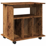 ZNTS Rolling Cabinet Old Wood 60x45x60 cm Engineered Wood 856662