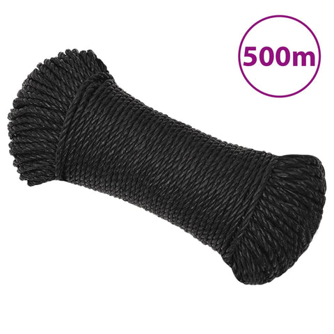 Work Rope Black 6 mm 500 m Polypropylene 153005