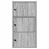 Bookcase Grey Sonoma 40x24x77 cm Engineered Wood 860369