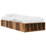Bed Frame with Storage Old Wood 80 x 200 cm Engineered Wood 3429560