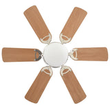 Ornate Ceiling Fan with Light 82 cm Light Brown 50536