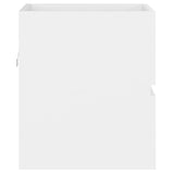 Sink Cabinet with Built-in Basin White Engineered Wood 3071621
