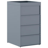 Wheelie Bin Storage with Planter Roof for Single 240L Bin 42018679