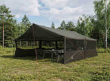 Family Tent Brown grey 450 x 400 x 265 cm Polyester and Steel 42029014