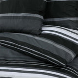 Duvet Cover Set Black and White 260x240 cm Cotton 136498