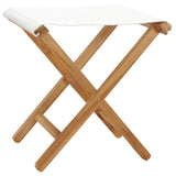 Folding Chair Set of 2 Cream White 310669