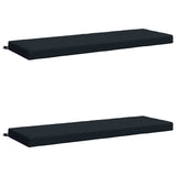 2-Piece Bench Cushions SOEST 2 pcs 100% Polyester Dark Blue 950311