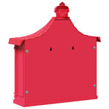 Wall Mounted Mailbox Red 40.5 x 16 x 45 cm Cast Aluminum 42023502