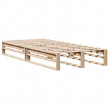 Bed Frame without Mattress 90x200 cm Solid Wood Pine 850833