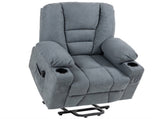 Oversized Riser and Recliner Chairs for the Elderly, Fabric Upholstered Lift Chair for Living Room T3398P378878