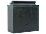 Wall Mounted Mailbox Green 29 x 13 x 41 cm Cast Aluminum 42023496