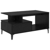 Coffee Table Black Oak 90 x 49 x 45 cm Engineered Wood 881053