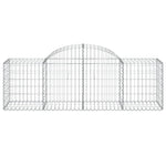 Arched Gabion Baskets 13 pcs 200x50x60/80 cm Galvanised Iron 3146289