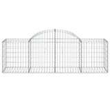 Arched Gabion Baskets 13 pcs 200x50x60/80 cm Galvanised Iron 3146289