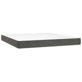Pocket Spring Bed Mattress Medium Dark Grey 193x203x20 cm King 347892