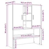 Washing Machine Cabinet Artisan Oak 70.5x25.5x90 cm 856638