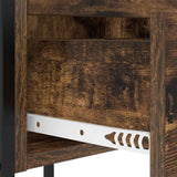 Bedside Cabinet Smoked Oak 42 x 41 x 61 cm Engineered Wood 859484