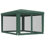 Party Tent with 4 Mesh Sidewalls Green 3x4 m HDPE 319233
