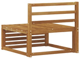Outdoor Middle Sofa Solid Acacia Wood Natural 59 x 63 x 73 cm 900489