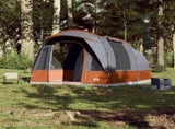 Camping Tent Tunnel 3-Person Grey and Orange Waterproof 94624