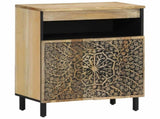 Side Cabinet 60x33x75 cm Solid Wood Mango 358237