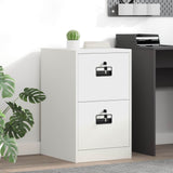 File Cabinet White 44 x 50 x 74.5 cm Cold-Rolled Steel 891597