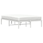 ZNTS Metal Bed Frame without Mattress White 120x190cm 373670