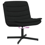 Swivel Chair Black 63 x 75 x 76 cm Fabric 42007352