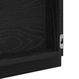 Mirror Wall-mounted Black Oak 90 x 8.5 x 37 cm Engineered Wood 875421