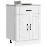 Kitchen Base Cabinet Lucca White Engineered Wood 853727