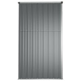 Garden Tool Shed Grey 225x89x161 cm Galvanised Steel 316214