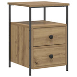 Bedside Cabinet Artisan Oak 34x35.5x50 cm Engineered Wood 857260