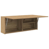 Bathroom Wall Cabinet Artisan Oak 100x25x40 cm Engineered Wood 860111