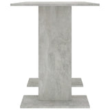 ZNTS Dining Table Concrete Grey 110x60x75 cm Engineered Wood 800247